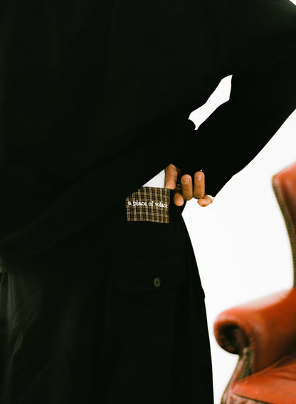 david trouser - black/cocoa