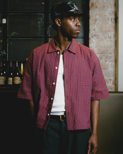 lampwick shirt - sarsaparilla/ivory