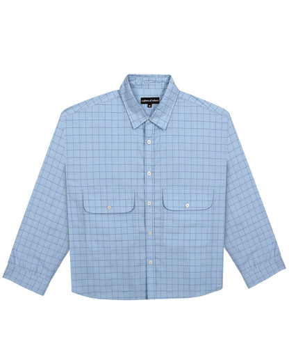 grafton shirt - sky/ivory