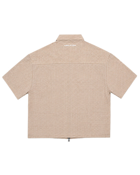 ashton shirt - caramel/ivory