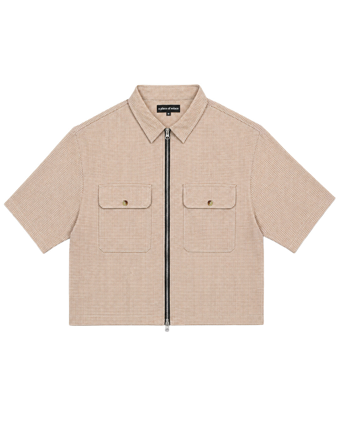 ashton shirt - caramel/ivory