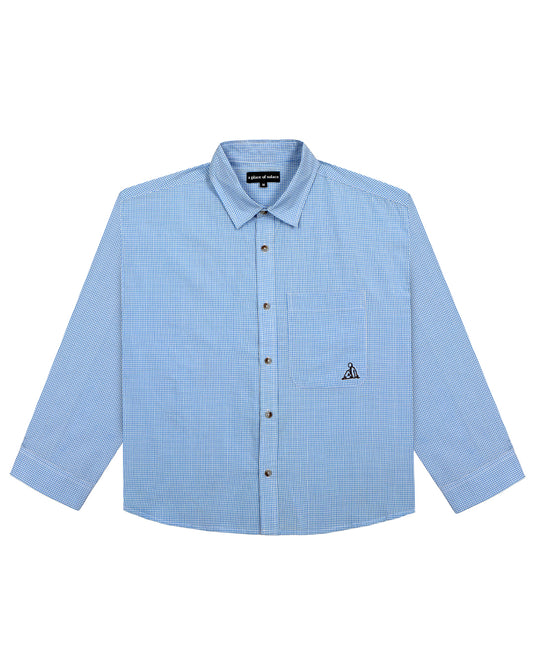 picnic shirt - sky/ivory